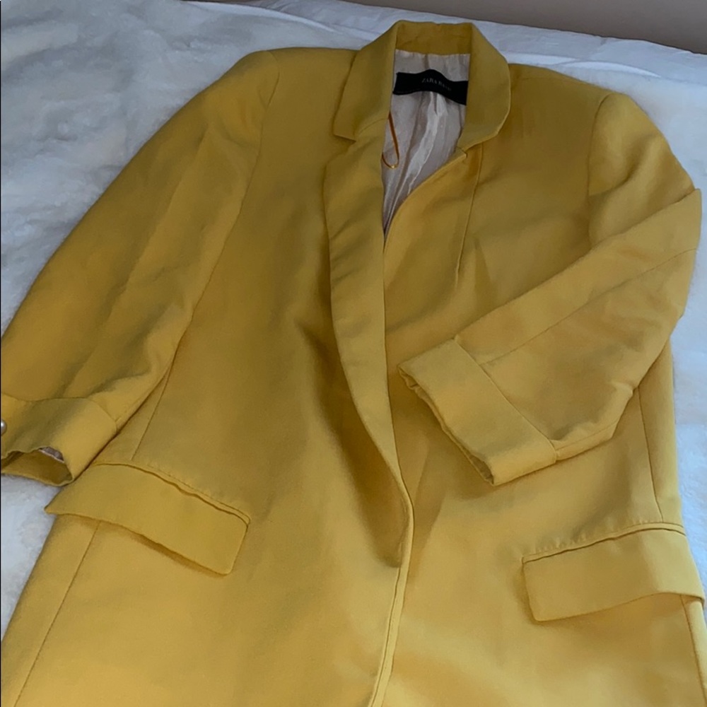 LAST CHANCE!!! Zara Mustard Yellow Blazer